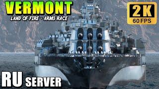 Battleship Vermont - Almost half million damage with perfect gameplay RU