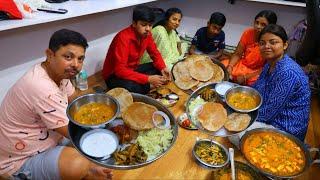 मेरी दिल्ली वाली नन्द के लिए हम सब ने मिलकर बनाया Restaurant Style Veg Thali सभी बहुत खुश हुए