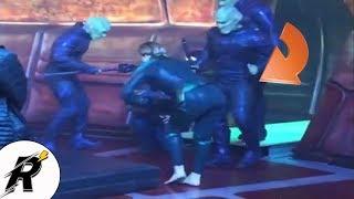 Бри Ларсон танцует со Скруллами   Brie Larson dances with skrulls