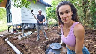 Tiny Home Septic System INSTALLED BY HAND