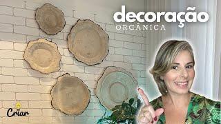 DECORAÇÃO ORGÂNICA COM TECIDO  Diy  Faça você mesmo