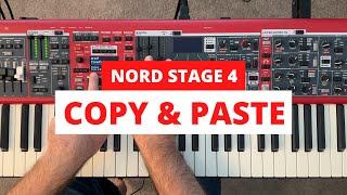 Nord Stage 4 - Using the Copy and Paste Shortcuts