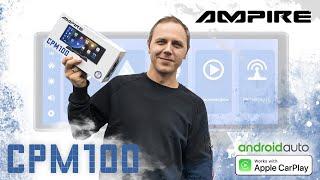 Neuvorstellung Ampire CPM100 Wireless Apple Carplay Monitor mit Dashcam und Rückfahrkamera