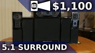 THE BEST VALUE 5.1 Home Theater System?  $1100 RSL CG3 & CG23 Home Theater Surround Sound Review