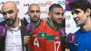 تصريح الركراكي امرابط بوفال لقجع مبروك المغرب وصوله لربع نهائي كاس العالم كأول فريق افريقي و عربي