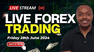 Live Forex Trading Session and Chart Analysis 28th June 2024  London Session  10am GMT