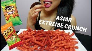 ASMR Hot Cheetos + Spicy Lime Doritos  *EXTREME CRUNCH Eating Sounds  SAS-ASMR