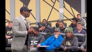 Deion Sanders gives FIERY intro speech at Colorado to new players announces son Shedeur will be QB