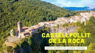 Castellfollit De La Roca Kota Sempit di Ujung Tebing Curam