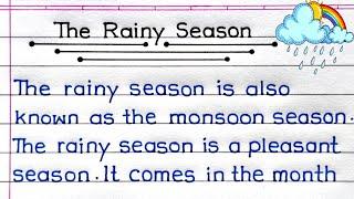 Rainy Season Essay In English  Essay On Rainy Season In English  Rainy Season Essay 