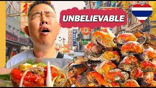 MARINATED CRAB Mukbang in Bangkok Chinatown  FIRST TIME trying Raw Crab 