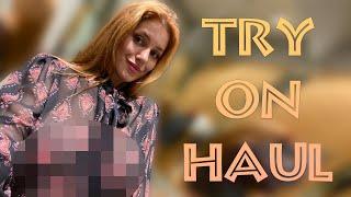 4K Transparent Clothes Try on Haul  See-Through Fabric & No Bra Trend