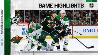 Stars @ Wild 217  NHL Highlights 2023