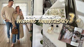 VLOGOur First Wedding Anniversary Unseen Footage More on Our Day & How We Celebrated