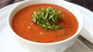 Gazpacho Recipe - Cold Tomato Cucumber Pepper Soup