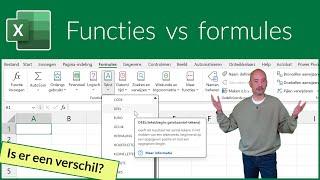 Functies vs formules
