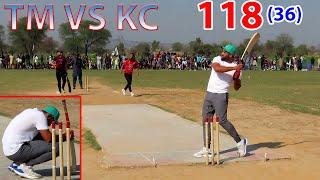 TM VS KC  BIG MATCH  SEMI FINAL  118 RUNS NEED 36 BALLS  BEST MATCH IN TAPE BALL CRICKET