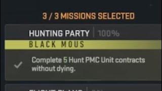 THE HARDEST MISSION IN DMZ HUNTING PARTY BLACK MOUS TIER 5