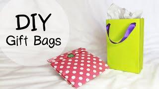 DIY Paper GIFT BAGS  2 Easy Methods