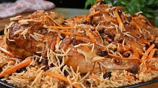 Delicious Arabic Bukhari chicken and rice recipe AMAZING 