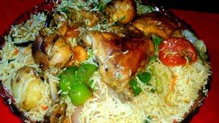 Arabian dish chicken maqlooba traditional recipe