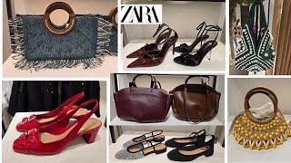 ZARA WOMENS BAGS & SHOES NEW COLLECTION  AUGUST 2024