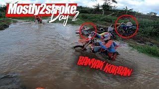 jalurnya hancur hancuran BANYAK YG TENGGELAM - trabas mostly2stroke day 2