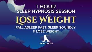 1 Hour Sleep Hypnosis Session with Music Fall Asleep Fast & Lose Weight #sleephypnosis