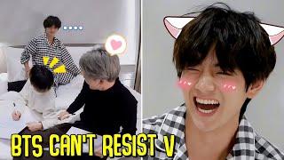 BTS and Staff Cant Resist V - BTS Taehyung Cute Moments