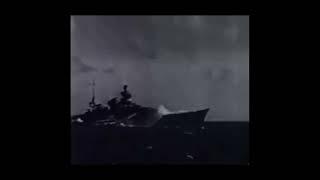 Scharnhorst-class taking nose dive