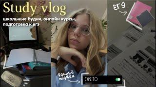 Study with me vlog  мои школьные будни подготовка к ЕГЭ #егэ2024  #егэ #studywithme  #studyvlog