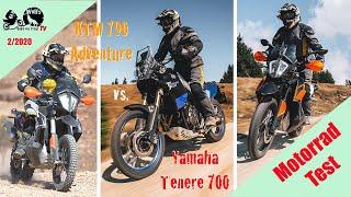 Reiseenduro-Vergleich  Yamaha Tenere 700 vs. KTM 790 Adventure R  KTM 790 Adventure S