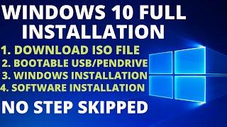 How To Install Windows10 From USB Flash DrivePendrive Full Step-By-Step Guide No step Skip - 2023