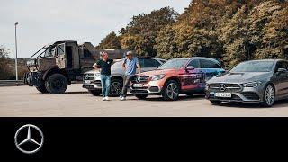 JP Kraemer und Matthias Malmedie mit 4 Sternen auf der Rennstrecke  Unimog GLC F-CELL GLE CLA SB