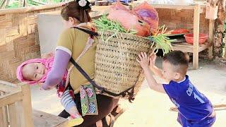 From taking care the farm to gardening and picking cowpeas from the garden go sell  Trieu Thi Nhiem