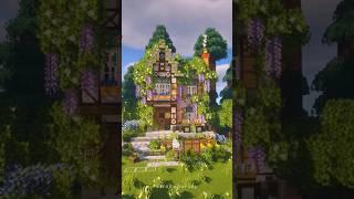 Minecraft Speedbuild Ivy Cottage #minecraft #minecraftjava #minecraftbuilding #shorts #short #fyp