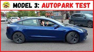 Tesla Model 3 Autopark Tested Self Parking UK