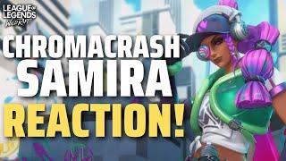 CHROMACRASH SAMIRA SPOTLIGHT REACTION  Wild Rift