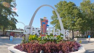 Six Flags St. Louis 4K Walking Tour Eureka MO