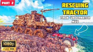 ICEBREAKER RESCUING TRACTOR FROM UNDERWATER MUD PART 2  OFF THE ROAD HD OPEN WORLD DRIVING GAME