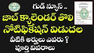 గుడ్ న్యూస్ -జాబ్ క్యాలెండర్ తొలి నోటిఫికేషన్ విడుదల ఎవరు అర్హులు?LAB TECHNICIAN NOTIFICATION 2024