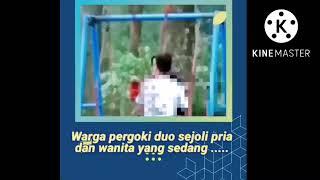 Viral dua sejoli lagi mesum langsung kepergok warga