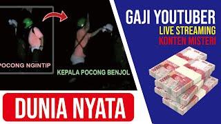 Live Streaming Konten Misteri ‼️ Segini Gaji DUNIA NYATA Dari YOUTUBE 2021