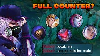 PERTAMA KALINYA MAIN NATALIA LAWAN 5 HERO COUNTER SEKALIGUS  TOP GLOBAL NATALIA GAMEPLAY - MLBB