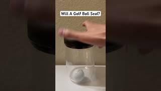 Will A Golf Ball Seal? #golf #golfball #themasters #willitseal #vacuumsealer