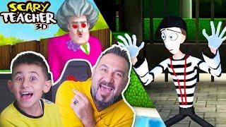 KIZGIN ÖĞRETMEN ADAM KAÇIRDI ama HAVUZA DÜŞTÜ  sesegel çocuk SCARY TEACHER 3D OYNUYORUZ