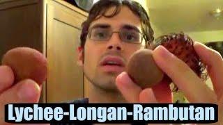 Rambutan Lychee and Longan Comparison + How to Roast Rambutan seeds - Weird Fruit Explorer Ep. 61