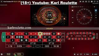 25€ to 600€ and then to 0€ at V.I.P.  AUTO ROULETTE EVOLUTION GAMING