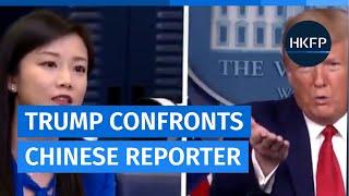 Hong Kong Free Press Donald Trump confronts Chinese Phoenix TV reporter