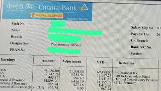 Newly joined IBPS PO Salary Slip  Canara Bank  Amrita Konar IBPS PO